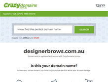 Tablet Screenshot of designerbrows.com.au